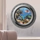thumbnail image 3 of Decoración Etiqueta engomada de la pared de la vista del océano del tiburón ventana del ojo de buey 3D arte de la decoración del hogar de la habitación de los niños, 3 of 7