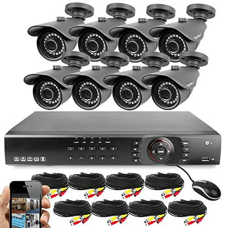 Best Vision 16CH 4-in-1 HD DVR Security Camera System (1TB HDD), 8pcs 1080P High Definition Outdoor Cameras with Night Vision - DIY Kit, App for Smartphone Remote