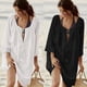 thumbnail image 4 of Camisa de mujer Minnieouse Encubrimientos Vestido de playa de manga larga Traje de baño Sexy Verano Tallas grandes Ropa suelta Ropa de protección solar Blanco, 4 of 6