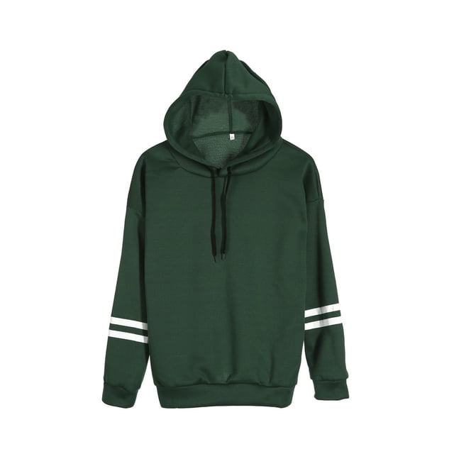 POINTERTECK Womens Patchwork Pullover Hoodies Drawstring Long Sleeve Hooded Sweatshirts Blouses Tops