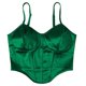 thumbnail image 1 of Gibobby Dobladillo curvo Satin Top Sexy Color sólido Ropa de mujer(Verde,G), 1 of 5