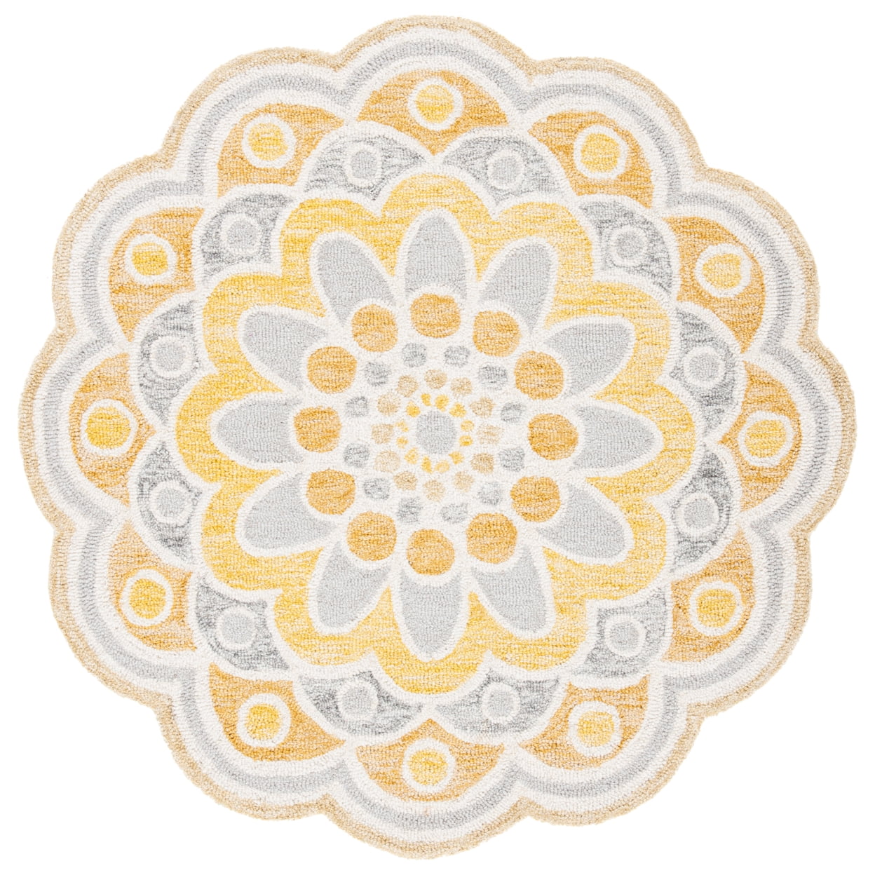 SAFAVIEH Novelty NOV101B Handmade Grey / Gold Rug