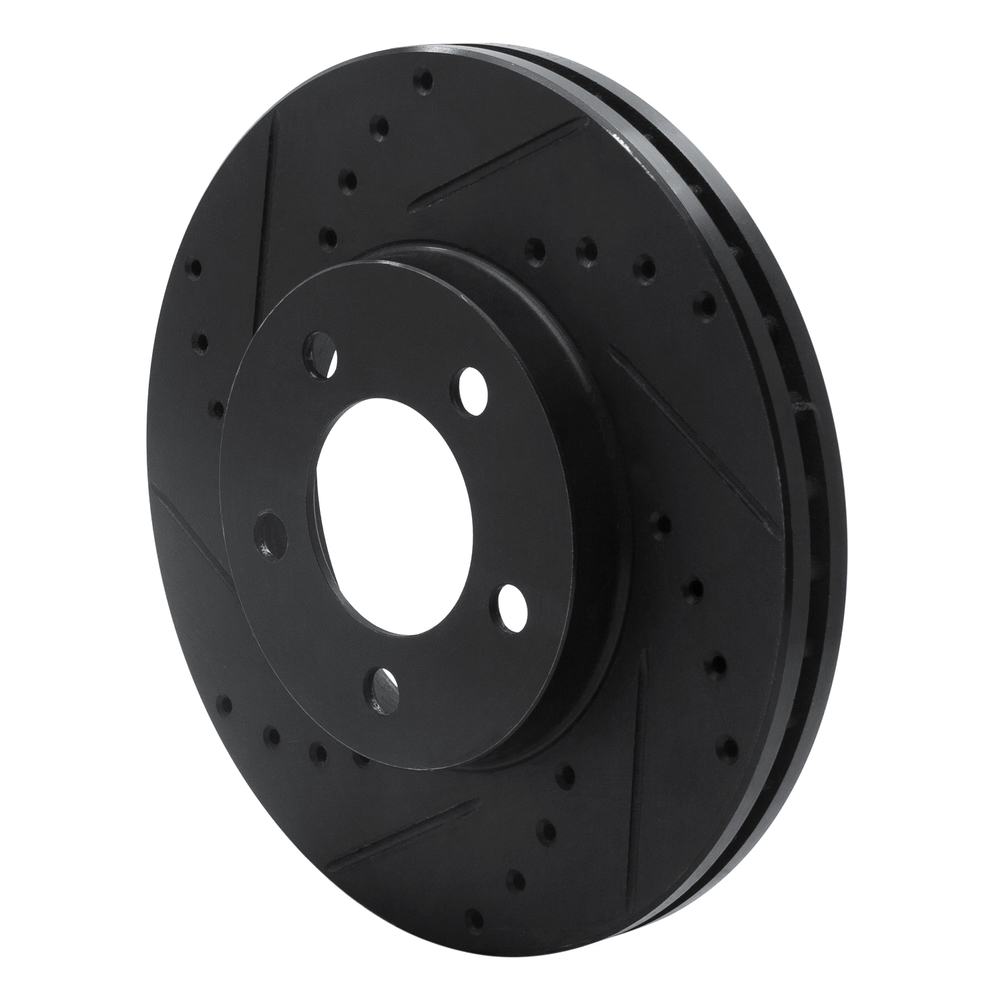 Dynamic Friction Company 633-54039L DFC Brake Rotor - Drilled And Slotted - Black