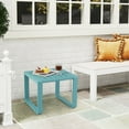thumbnail image 2 of Gymax Ensemble de 2 Tables d'Appoint d'Extérieur 18 Pieds' Table Adirondack Résistante aux Intempéries pour Patio Bleu, 2 of 10