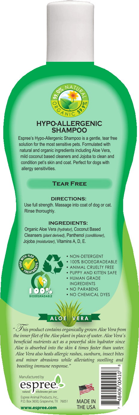 espree hypoallergenic dog shampoo