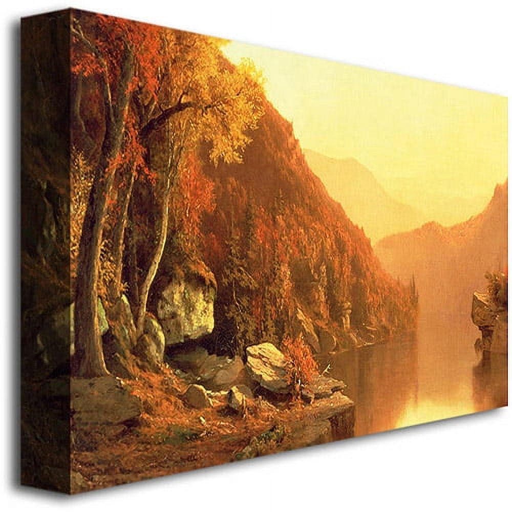 Trademark Fine Art "Shawanagunk Mountains, Autumn" Canvas Wall Art by Jervis Mcentee