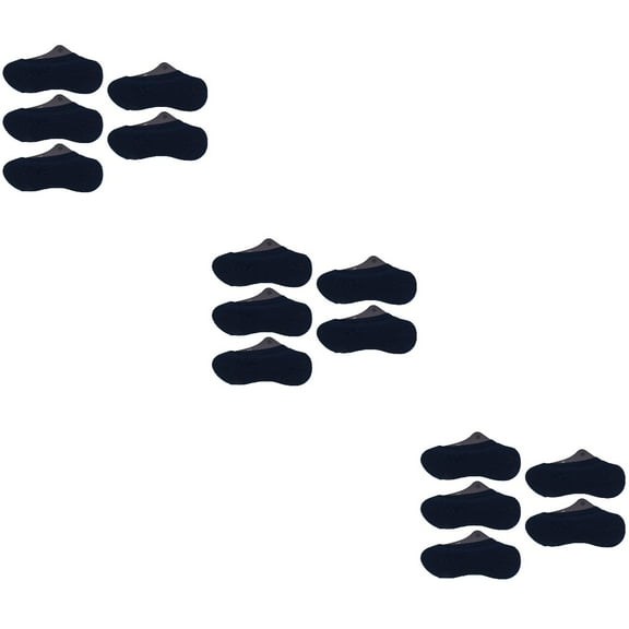 HOMEMAXS 15 Pairs  Men Cotton Low Cut No Show Socks Breathable Anti-slip Invisible Socks (Navy)