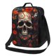 thumbnail image 1 of Disketp Vintage Butterfly Flower Skull Bolsa Térmica Estampada para Almuerzo, Lonchera para Hombres y Mujeres Adultos, 1 of 7