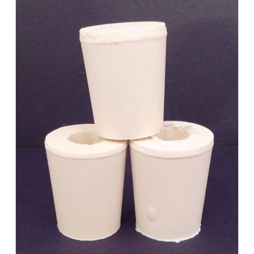 1 X Drilled Rubber Stopper 2 (Set of 3)