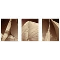 thumbnail image 3 of Hausenflock, Alan 18x10 Black Modern Framed Museum Art Print Titled - Windward Sails Triptych, 3 of 5