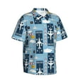 thumbnail image 2 of Daiia Airplanes and Aviation Signs Hawaiian Shirt for Men Gentle Cotton Regular Short Sleeve Casual-XX-Large, 2 of 9