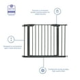 Graco BabySteps Expandable Metal Infant Baby Safety Gate Gray