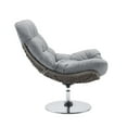 thumbnail image 2 of Modway Brighton Wicker Rattan Patio Swivel Lounge Chair in Light Gray/Gray, 2 of 6