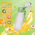 thumbnail image 2 of Hot Sale!850ml Bottle, Update Water Bottle Up Set With 7 Capsules Drinking Straw, Outdoor Water Bottle, 2 of 9