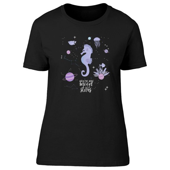 Sea Space You Are My Moon Tee Women's -Image by Shutterstock