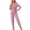 01-Pink511, variant on Wxolcjlv Ear Hood Fleece Onesie for Women Zip Up Long Jumpsuit Sleepwear Loungewear