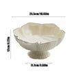 thumbnail image 3 of Dvruxg Multipurpose Kitchen Fruit Bowl with Drainage, Stylish PVC Vegetable Strainer Bowl for Buffets, Round Centerpiece Serving Tray for Parties and Gatherings, 3 of 5
