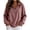 Pink, variant on Hurxie Womens Long Sleeve Quarter Zip Pullover Sweater Casual Loose V Neck Sweaters , Collared Ribbed Knit Jumper Tops, Oversized Tunic Tops Gray,2XL