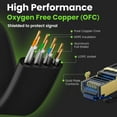 thumbnail image 4 of Cable Ethernet GearIt Cat 8 plano para exteriores, 15 pies, negro, 4 of 8