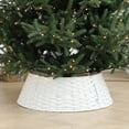 thumbnail image 4 of Langgg Base d'Arbre de Noël Naturellement Conçue Motifs Tissés Jacinthe d'Eau Facile Brun Foncé Trompette, 4 of 6
