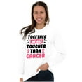 thumbnail image 5 of Together Tougher Than Breast Cancer Women's Long Sleeve T Shirt Brisco Brands S, 5 of 6