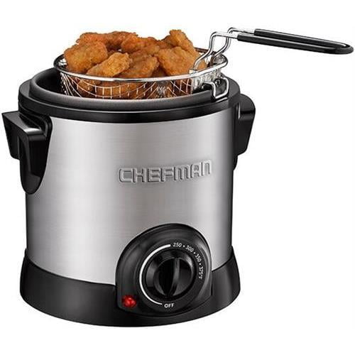 Chefman RJ07-M-SS Fry Guy Deep Fryer - Walmart.com ...