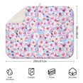 thumbnail image 2 of Microfibre Drying Mat for Kitchen Pioneer Dish Drying Drainer Mat Absorbent Colorful Floral Drying Mat Washing Up for Glass, Plate & Cup 18inch X 24inch, 2 of 5
