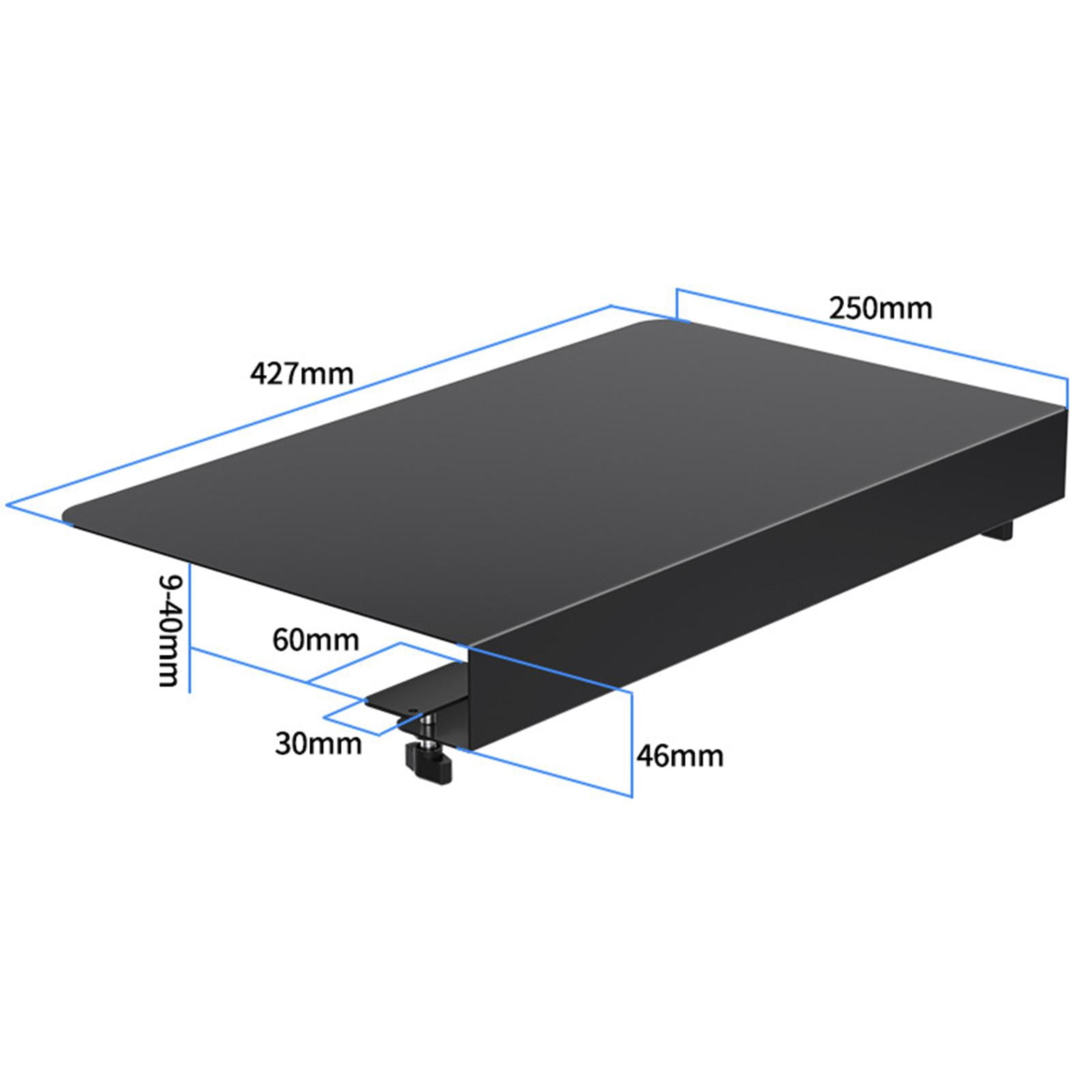 Corner Desk Connector Keyboard Tray Platform Extender 17 Inch Steel Construction for L Shaped Workstations