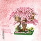 thumbnail image 1 of Micro-rompecabezas de bloques pequeños, rompecabezas creativo, serie de construcción DIY, serie de casas con árboles de flor de cerezo, 1 of 5