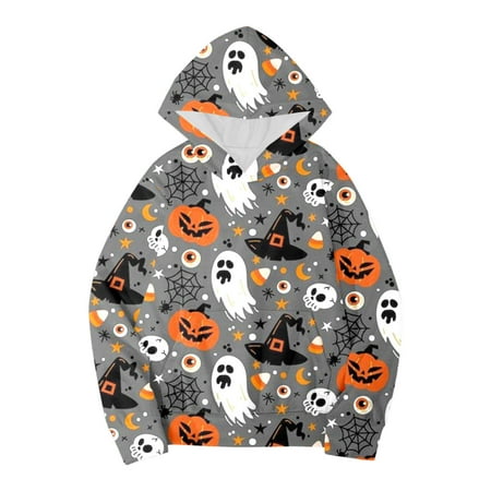 

Hoodies for Teen Girls Long Sleeve Cartoon Prints Warm Pullover Christmas Warm Skin-Friendly Comfortable Boys Hoodie