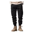 thumbnail image 1 of Pantalón Jogger Bolsas Cargo Casual Cómodo Gabardina, 1 of 8