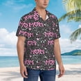 thumbnail image 5 of Xecao Lovely Mom Ever print Hawaiian shirt - a stylish short-sleeve button-down for men, perfect for casual beach and tropical outings., 5 of 9