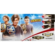 WWE Championship Title Belt Featuring Styling, Metallic Medallions, Leather-Like Belt & Adjustable Feature That Fits Waists of Kids 8 and Up