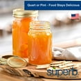 thumbnail image 2 of Superb Arglass Wide Mouth Canning Jar 32 oz 12 pk, 2 of 8