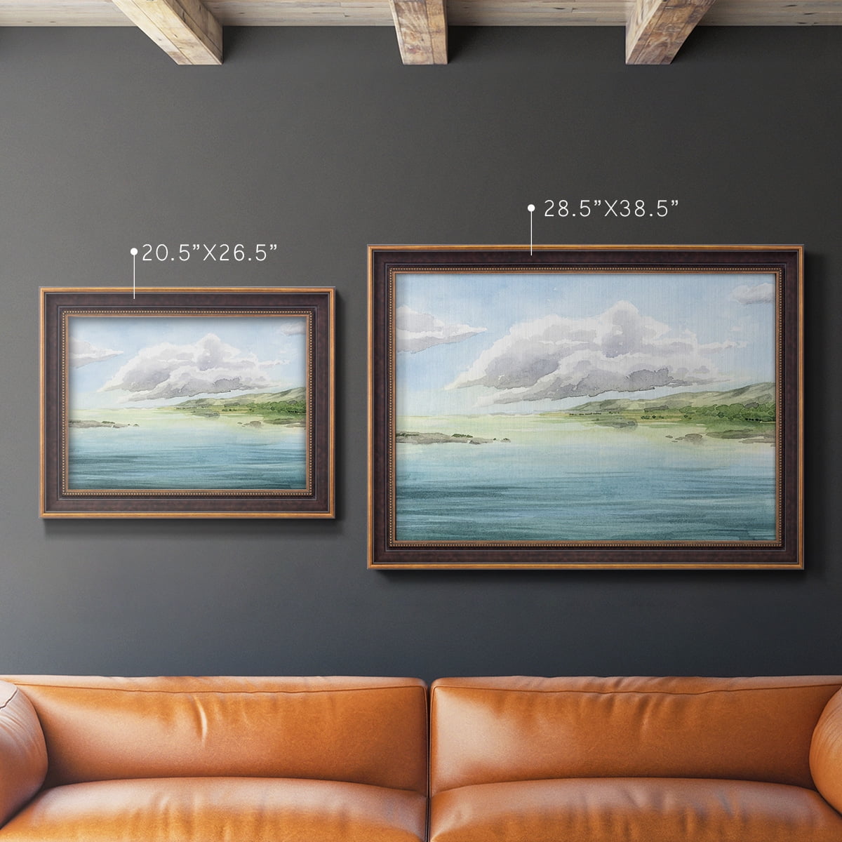 Clear Lagoon I Premium Framed Canvas- Ready to Hang