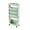 Green, variant on NTGFU 5-Tier White Movable Bookshelf, Tableside Bookshelf, Book Storage Rack, File Storage Rolling Bookcase, Movable Folder Storage Cart with Wheels, Tableside Storage Cabinet with Wheels