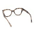 thumbnail image 2 of Womens Classy Oversized Thick Plastic Cat Eye Reading Glasses Tortoise +1.00, 2 of 4