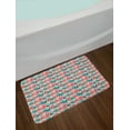 thumbnail image 2 of Flowers Bath Mat, Spring Vivid Flora on Eggshell Backdrop, Plush Bathroom Decor Mat with Non Slip Backing, 29.5" X 17.5", Multicolor, by Ambesonne, 2 of 2