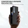 thumbnail image 5 of Aramid Fiber Case for Samsung Galaxy Z Fold 4 Case Aramid Fiber Thin Fit Slim Minimalist 6 FT Military Grade Drop Protection Case with Wireless Charging, Black, 5 of 7