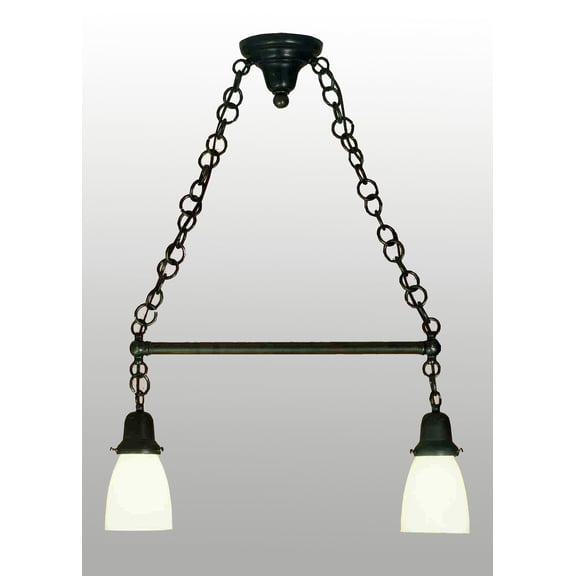 Tiffany Revival Oyster Bay Goblet 2 Light Kitchen Island Pendant