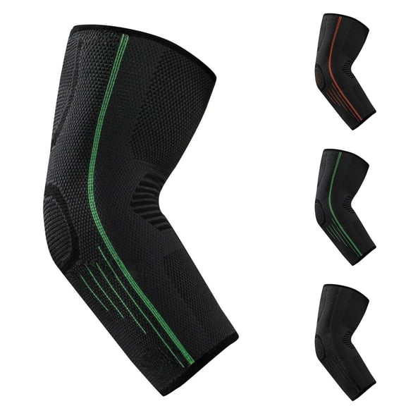 Baberdicy Sports Elbow Support Sleeve, Compression Arm Guard for Basketball Volleyball Gym Fitness Black Universal Fit