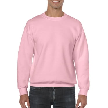 Gildan Mens Heavy Blend Crewneck Sweatshirt, M, Light Pink