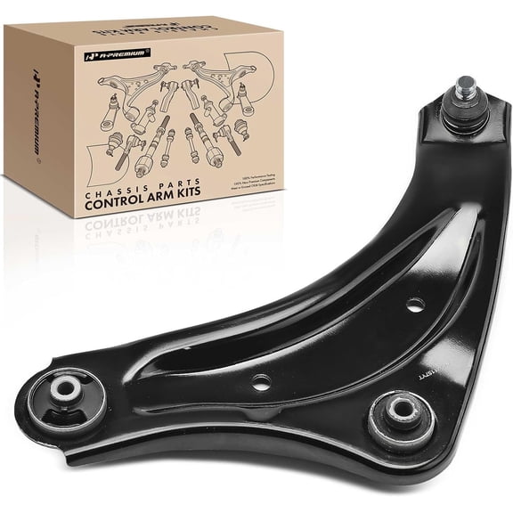 A-Premium Front Left Lower Control Arm, with Ball Joint & Bushing, Compatible with Nissan Juke 2011-2017, LEAF 2011-2017, Replace # K621157 CMS301017