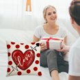 thumbnail image 4 of Clearance Under $1 Boovnll Valentines Pillow Covers 18x18", Valentines Gifts, Printing Valentines Day Pillow Covers for Home Bedroom, Living Room, Couch, Sofa, Party Decor, Valentines Day Decorations, 4 of 6