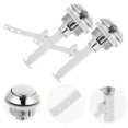 thumbnail image 2 of 9Pcs Toilet Tank Button for Home Use Silver Color High Hardness, 2 of 8