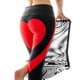thumbnail image 1 of Leggings de yoga de corazón para mujer de talla grande, pantalones de retales, mallas delgadas, mallas deportivas para correr, pantalones de jogging de gimnasio, cintura alta Advancent FS6738-23, 1 of 3