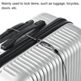 thumbnail image 5 of Unique Bargains Security Cable 2.5mm x 1m/3.3ft Coated Luggage Lock Wire Rope with Double Loop, Gray, 3 Pack, 5 of 5