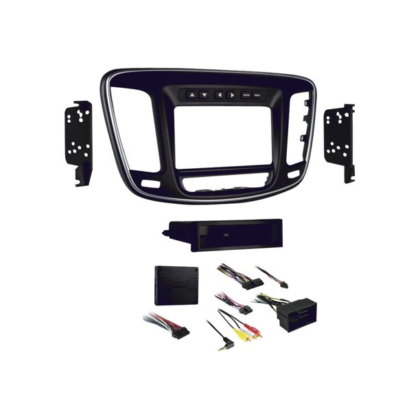 Metra Car stereo installation kit matte black with silver trim