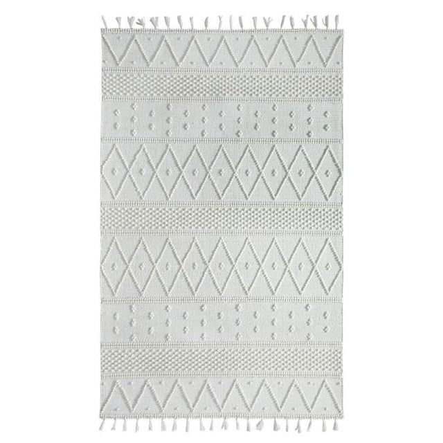 Dynamic Rugs LY8102130100 8 x 10 ft. Liberty 2130 Rectangle Modern Wool Rug - 100 Ivory