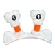 thumbnail image 4 of Decoración para casco de esquí, fácil instalación, regalo, accesorios elegantes, decoración luminosa portátil para casco de esquí para snowboard al Blanco, 4 of 8